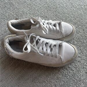 All Saints White and Gray Women's Sneakers